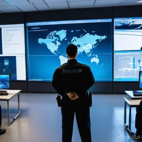 Home 16 경비지도사 직업군의 장래성 - **Prompt:** A diverse group of professional security personnel, including men and women of various a...