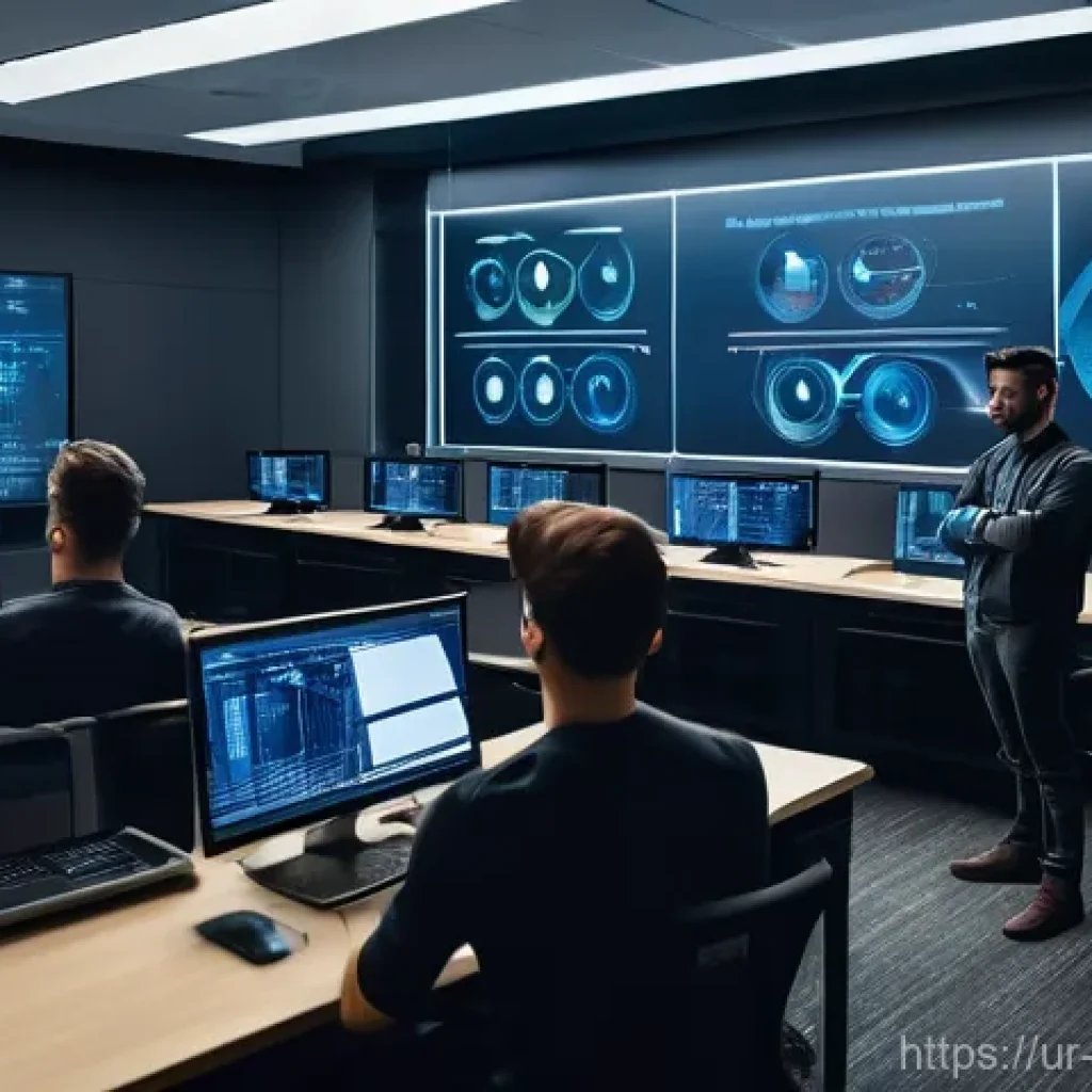 경비지도사로 성공한 사람들의 이야기 - **Prompt:** A dynamic, modern security instructor, male or female, in professional attire, stands co...