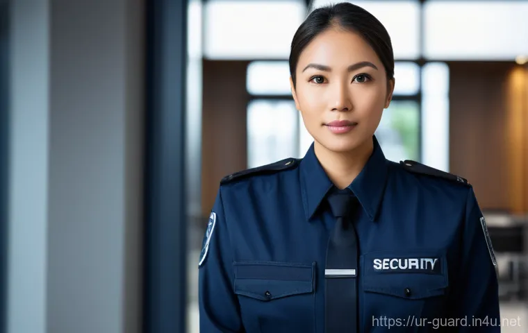 경비지도사로서의 커뮤니케이션 스킬 - **Prompt:** A highly professional and attentive security supervisor, either male or female, dressed ...