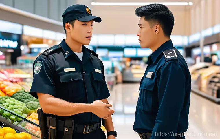 경비지도사로서의 커뮤니케이션 스킬 - **Prompt:** A highly professional and attentive security supervisor, either male or female, dressed ... 경비지도사로서의 커뮤니케이션 스킬 - **Prompt:** A highly professional and attentive security supervisor, either male or female, dressed ...
